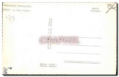 Picardia — A Costa da Opala — Edições Gaby, Nantes — Verso