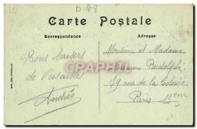 Bassin da Pirâmide — Parque de Versailles — Editor CMA Versailles, n° 196 — Verso