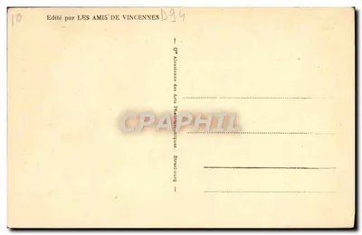 Vincennes - Torre - Sala del Tercer Piso — Editor: Les Amis de Vincennes, n° 37 — Reverso