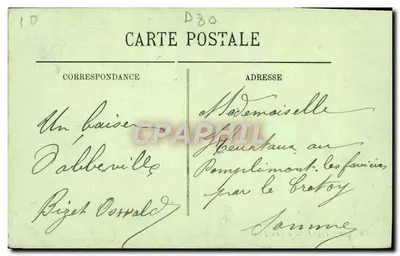 Abbeville — O Hôtel-Dieu — LL — editor LL, n° 68 — Verso