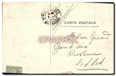 Lourdes — Pelerinagem diante do Rosário — Editor anônimo, número de série não visível — Verso