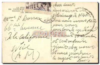 Nossa Senhora da Suíça — Santuário de São Martinho-Vésubie — Édition Alpéret — Verso
