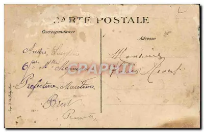 Ollioules — Góry — La Roche Taillée — The Cut Rock — B.P.D. n°442 — Rewers