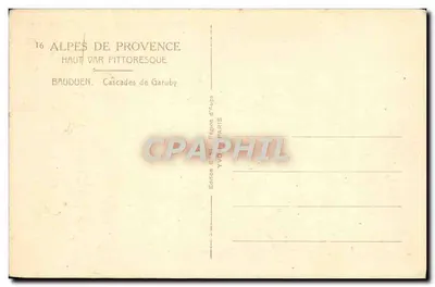 Bauduen — Wodospady Garuby — Wydawnictwo Region d'Aups — Rewers