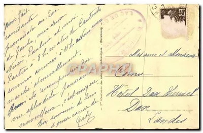 Cauterets - Jezioro Gaube — wydawca C. D. L. nr 70 — Rewers