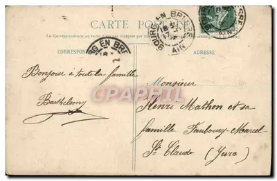 Bourg (Ain) - The Theatre — B. Ferrand, publisher, 41 Rue Centrale, Bourg (Ain) — Back