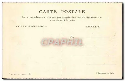 Bandol — A Praia — Agenda P. L. M. 1929, Cl. Giraud — Verso
