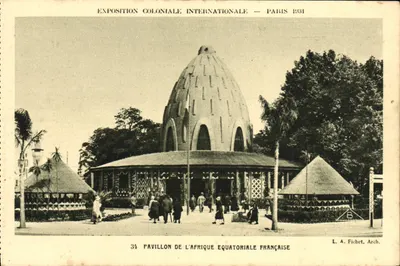 Pavillon Afryki Równikowej Francuskiej — Międzynarodowa Wystawa Kolonialna — Paryż 1934 — L. A. Fichet, Arch.