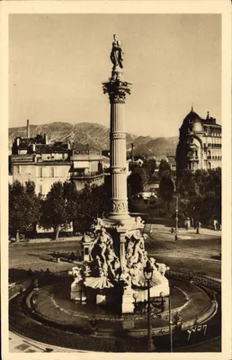 Place Castellane e Fontaine Cantini — Marselha (Bouches-du-Rhône) — Éditions d'Art Yvonn