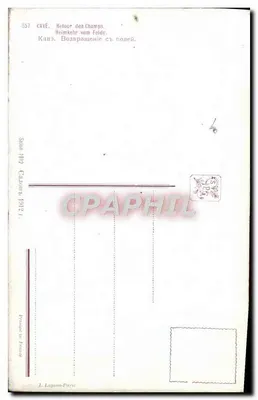 Mulher com capuz — Retorno dos Campos — J. Lapinon-Paris, n° 557 — Verso