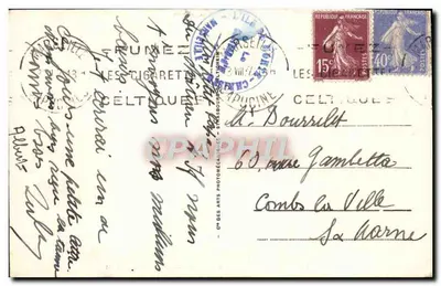 Marsella - Castillo de If - El Donjon y los muros de la ciudad — editor C.M. des Arts Photomécaniques, n° 133 — Reverso