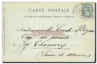Zamek w Compiègne — Pokój sypialny Marie-Antoinetty — André Phot — Rewers