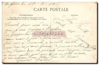 Enghien-les-Bains — As Regatas de Velas — Editor E.D. n°6 — Verso