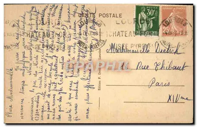 Biarritz - La Plage — P.D. — Edizione P. Dourès — Verso