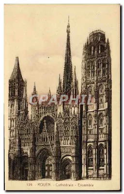 Rouen - Cathédrale - Ensemble — n°139