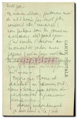 NANCY - Caserne Thiry — Maison des Magasins Réunis, wydawca nieznany, numer serii 61 — Rewers