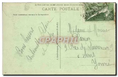 Mont-Dore - Wielkie hotele i Aleja Clermont — wydawca G. d'O., nr 1460 — Rewers