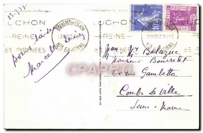 ENV. de LUCHON - Jezioro O - Cie des Arts Photomécaniques, n° 108 — Rewers