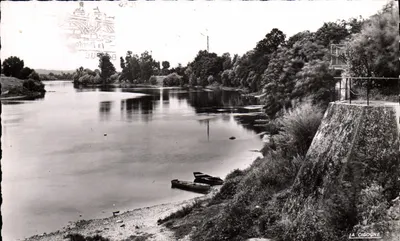 Riberas da Dordogne — vista com duas barcas — Edições 'LA CIGOGNE' n° 33.402.13
