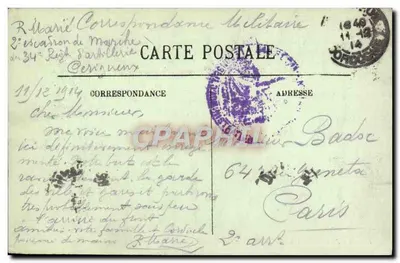 Environs d'Angoulême — La Couronne — L'Abbaye — LL — Verso