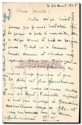 Kościoł z XII wieku — Ruffec (Charente) — wydawca nieznany — Rewers