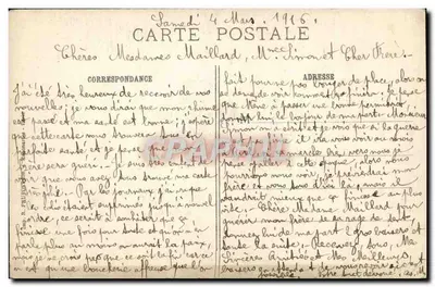 Reims (Marne) — Straat Sint-Symphorien na de verschrikkelijke bombardementen — Benoist, uitgever, Châlons-sur-Marne, n°104 — Achterkant