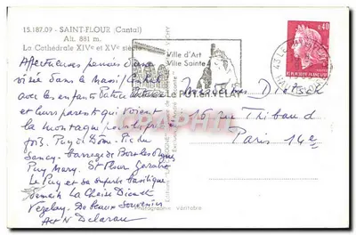 A Catedral de Saint-Flour — Cantal — Éditions Véritable — Verso