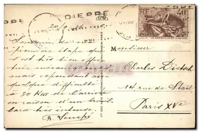 Dieppe - Vista geral tirada da igreja de São Jacó — editor não identificado, n° 94 — Verso