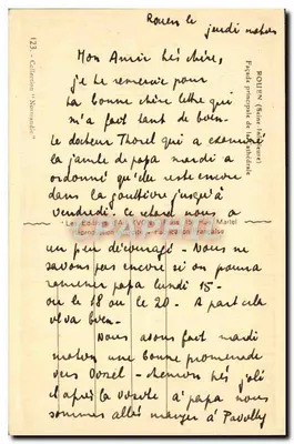 Rouen — Façade principale de la cathédrale — Les Éditions d'Art IVON, Paris — Verso