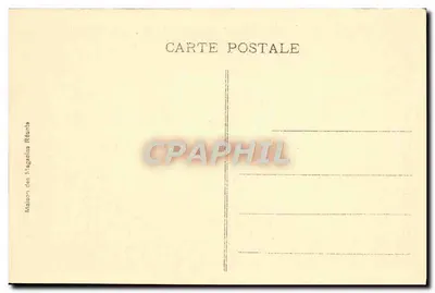 NANCY - Plac Carrière — widok panoramiczny z kościołem i alejami zasadzonymi drzewami — wydawca Maison des Magasins Réunis, nr 4 — Rewers