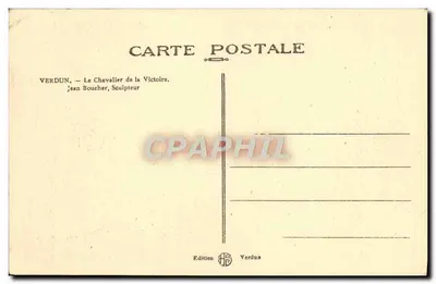 Verdun — O Cavaleiro da Vitória — Édition Verdus — Verso