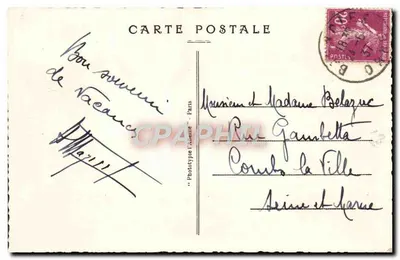 Bagnoles-de-l'Orne — El Casino del Lago — Fototipo L'Annie — Reverso