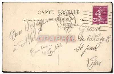 Grenoble — widok panoramiczny i Alpy — LE DAUPHINÉ, nr 12 — Rewers