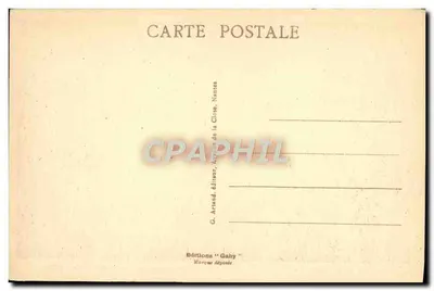 Carcassonne - Miasto - Wewnętrzne Zabytkowe Mury (strona Południowa) - Lokalizacja Teatru — Gaby, n°56 — Rewers