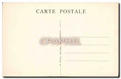 Stara pocztówka Pierre Chatel i Defile du Rhone — Rewers