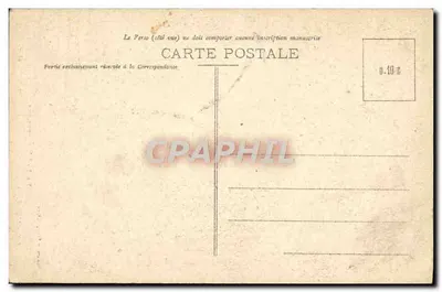 Tarjeta postal antigua El Lote Pictórico Assier El Castillo Voute De L'Escalier — Reverso