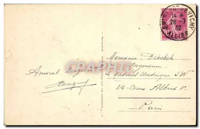 Vichy - O Casino e os Jardins — editor ABE, número de série 162 — Verso