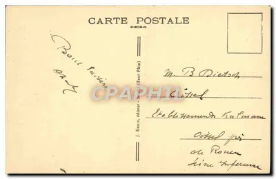 Meer Alfeld en Meer Sewen — Dal van de Doller (Hoog-Rijn) — Uitzicht genomen vanaf de Ballon d'Alsace — J. Kunz, uitgever, Bouxwiller (Hoog-Rijn) — Achterkant