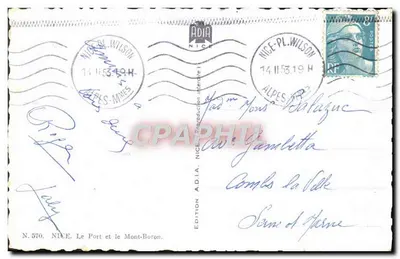 Nice - Port i Mont-Boron — Wydawnictwo A.D.I.A. N° 570 — Rewers