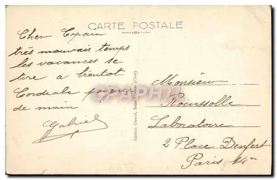 Saint Florent — Het Kasteel — Uitgave Giraud, Saint-Florent (Cher) n°4 — Achterkant