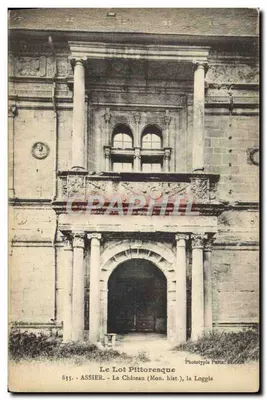 O Lote Pitoresco — O Castelo (Mon. hist.), a Loggia — Fototipia Patta, série 835