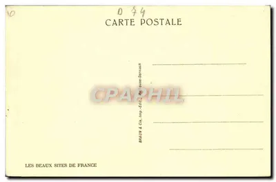 De Mont-Blanc en de vallei van de Arve gezien vanaf de Salève — serie 25454c — Braun & Cie, Imp. Dornach — Achterkant