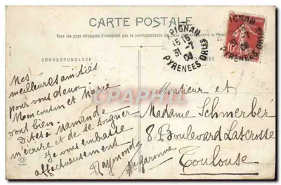 Toulouse - Portal de la Dalhade — editor no identificado, n°5 — Reverso