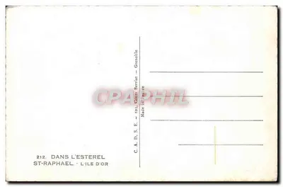 Saint-Raphaël — Wyspa Złota — C.A.D.S.E. — Grenoble — Rewers