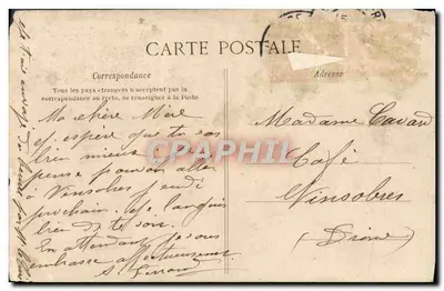 Valence — Dom Głównych — Papeterie G. Drouant, Cliché A. L. — Rewers