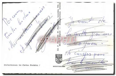 Lourdes — Ricordo di Lourdes — Ed. P. Delicet, Pl. Peyratable — Verso