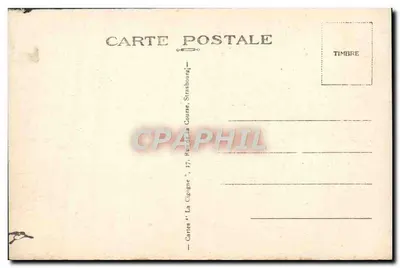 Castelo de SAINT-ULRICH, perto de Ribeauvillé (Alsácia) — editor Cartes "La Cigogne", Strasbourg — Verso