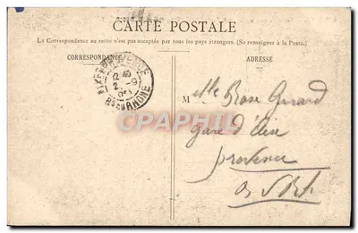 Lourdes — Aanzicht van de bovenste station van het Funiculaire van het Grand Jer — H. B. 206 — Achterkant