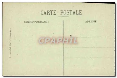 Versailles - Grand Trianon nei Giardini — M. Moreau Édit. Versailles, n°17 — Verso