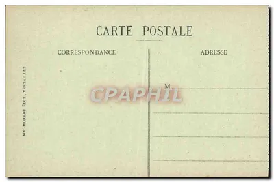 Versailles — Park — Bitwa zwierząt i Aleja Trzech Fontann — Mme Moreau Édit, Versailles — Rewers